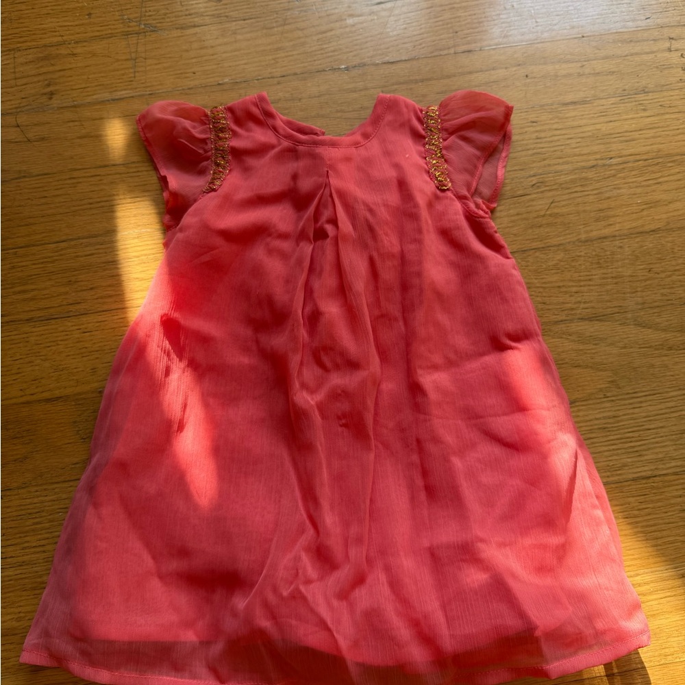 I Love Gorgeous Charming Coral baby Dress size 6 months